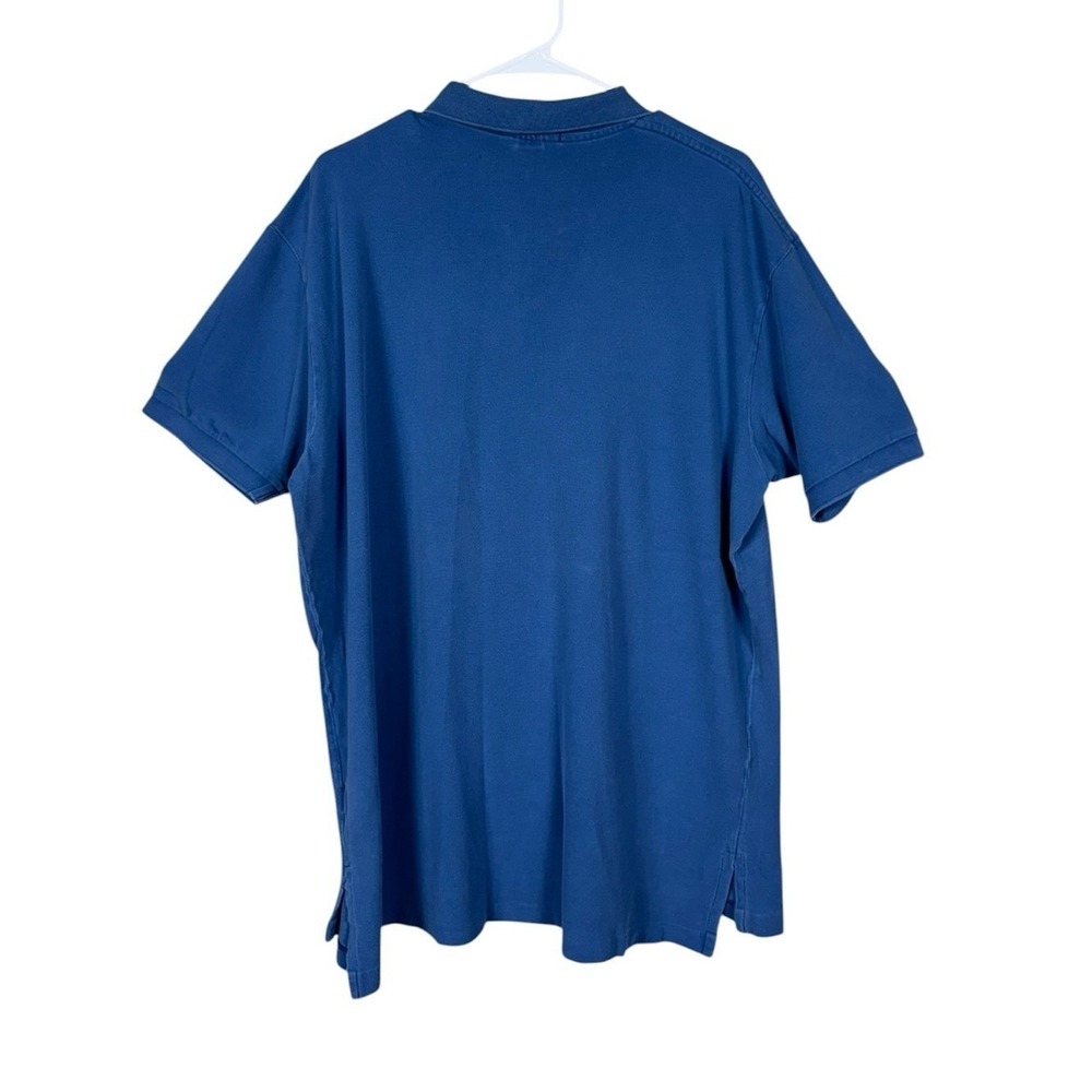 Vintage Polo Ralph Lauren Polo Shirt XXL Preppy Logo Pony Golf Tennis Prep Blue - Picture 3 of 6